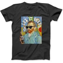 Let It Gogh Vincent Van Gogh Artist Art Lovers T-Shirt, Sweatshirt, Hoodie for Men Women Kids Made in Canada Black S juoda