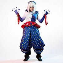 Joker Cosplay Costume Full Set Halloween Cosplay Outfit Streetwear Anime Game Character Roleplay XS mėlyna