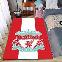 Raudonas Liverpulio futbolo klubo kilimas su logotipu ir šūkiu, tinkamas naudoti kaip neslystantis kilimėlis svetainės, miegamojo sofoms 40x60cm( 15x23in ) red