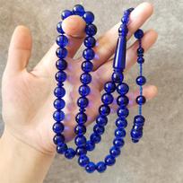 Mėlynas Tasbih Islamo Rožančius Musulmonų Eid Dovana 33 Maldos Karoliukai Vyriškas Misbaha Saudo Mados Papuošalas 10mm Apvalus Tesbih Sibha 10MM 45beads