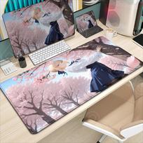 Many Pretty Fate Saber Anime Mouse Pad mm Nonslip Rubber Desk Mat Kawaii Girl Mouse Pad Gaming Keyboard Mat XXL Mousepad 800x300x2MM