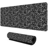 Japanese Clouds Mouse Pad Kawaii Black Desk Mat Office Carpet Large Gaming Mousepad NonSlip Rubber Laptop Computer Accessories 800x400x2mm