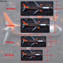 Aircraft Parts Mouse Pad Fighter Large Computer Office Table Mats XXL Rubber Antislip HD Gaming Keyboard Mousepad Long Desk Mat 800x300x2mm