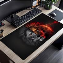 Cool Large Mouse Pad Anime lion for PC Laptop NonSlip Rubber Base Desk Mat with Design Durable Gaming Office Computer Accessory 300x800x2mm