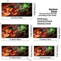 GrassType Pokemon Forest Gathering TCG Playmat NonSlip Washable Desk Mat 30x80x0.2cm