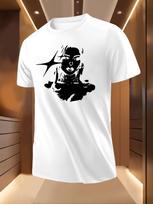 Great Moment Store Men's Elvis Presley Printed T-Shirt, Black, Small S įvairiaspalvis