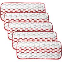 5 PCS Washable Microfiber Spray Mop Refills For Vileda Mop Head Refill Compatible with O-Cedar ProMist, Spray Replacement Mop Pads Replacement Head raudona