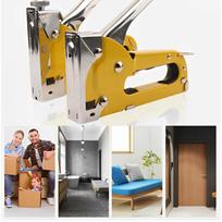 Professional Tapecator Stapler Stapler Stapler 3 in 1 Manual Pressure Adjustment oranžinė