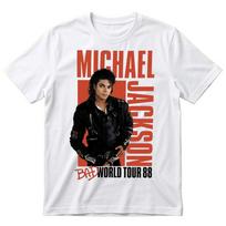 Michael Jackson Bad Pasaulinės Ekskursijos 88 Odinė Striukė Balinti Marškinėliai S black