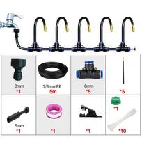 5-20m Tubing Tool Misting Nozzle Adjustable Quick Connect Irrigation Kit for Garden Watering Patio Cooling Dust Suppression