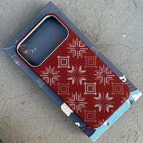 For IPhone 17 Pro Max/17 Pro/16promax/pro Magnetic Case Real Aramid Caron Fiber Case for MagSafe Ultra Thin Phone Case Cover iPhone17 Pro Max raudona