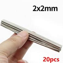 N35 NdFeB nuolatiniai magnetai Apvalus super stiprus magnetas Galingi neodimio magnetai Šaldytuvo magnetas 2x2mm