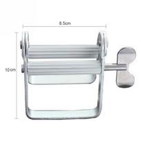 Stainless Steel Frosted Toothpaste Hand Cream Sauce Extruder Household Bathroom Supplies Toothbrush Rack Tooth Paste Dispenser