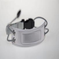 2Pcs Adjustable Reflective Armband Sport Tape Comfortable Reflective Wristband Night Running Warning Armband Outdoor Hiking pilka