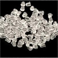 Silicone Earring Backs Earring Backings Soft Clear Ear Safety Back Pads Backstops Clutch Stopper Replacement for Fish Hook Earring Studs Hoops Diamete