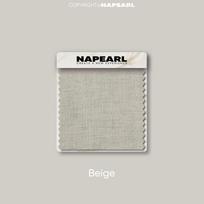1PC NAPEARL 50-60% pusiau užtemdyta lininė užuolaida Vienspalvė užuolaida, skirta gyvenamojo kambario namų užuolaidų dekoravimui W100cm x L130cm smėlis