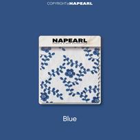 1PC NAPEARL kiniško stiliaus balto kutų slyvų žiedų spausdintos pusiau užtemdytos užuolaidos ir pertvaros užuolaidos mažų langų balkonų namų dekoravimui W150cm x L60cm mėlyna