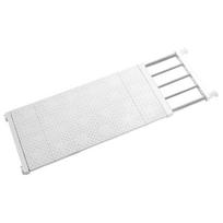 Išplečiama spintos lentyna Sandėliavimo stovas 73-130 x 30 cm tvirtas ilgis universalus išplečiama spinta white