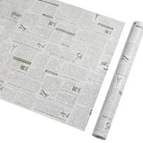 DIY Stickers 10m*45cm Old Newspaper Self Adhesive Wallpaper for Countertops Cabinets Wall Decorative Furniture PVC Contact Paper 1mx45cm sample white