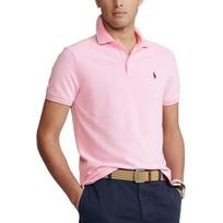 Polo Ralph Lauren SS25 Small Pony Logo Embroidered Polo Shirt Men Polo Shirts Pink MNPOKNI1N821160-670 XS white