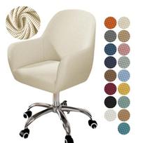 1/2/4/6 vnt. Aukštos kėdės su porankiais užvalkalas Tamprios valgomojo kėdės užvalkalai Polar Fleece Kompiuterio kėdės su porankiais Biuro studijų kėdės užvalkalai 1pc