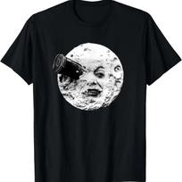 Kelionė į Mėnulį Georges Melies Marškinėliai Marškinėliai S juoda