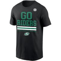 Philcos CFL Saskatchewan Roughriders Go Riders Black Small T-Shirt S juoda