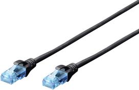Tinklo kabelis Digitus CAT 5e U/UTP DK-1512-100/BL RJ-45, RJ-45, 10 m, juoda sp.