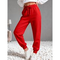 Solid Womens Casual Sports Sweatpants Running Workout Jogging Winter Warm Trousers Couple Loose Pants Basic Outdoors S