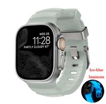 Sports Silicone Band For Apple Watch Ultra 2 10 9 8 7 6 SE 5 4 Titanium Metal Bracelet Strap For iWatch 42mm 44mm 45mm 46mm 49mm 42mm 44mm 45mm 49mm&Without box