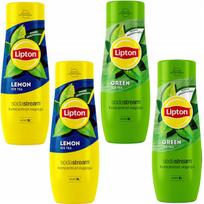4 SodaStream koncentratų rinkinys 2x (Lipton Citrininė+Žalia)