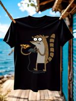 Funny Gaming Graphic Tshirt Graphic Tshirt - Cute Raccoon... S įvairiaspalvis