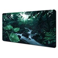 Vibrant tropical rainforest design large Mouse Pad Desk Mat Gaming pad NonSlip Stitched Edge pc accessories Computer mousepads 300x800x2mm