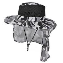 Camouflage Fisherman Hat Breathable Sun Protective Hat for Various Outdoor Sport