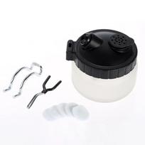 with Airbrush Hanger Airbrush Cleaning Jar with Cover Glass Bottle Waste Liquid Collector  Modeling juoda