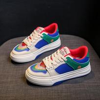 Spring and Autumn Rainbow Mandarin Duck Shoes Casual Board Shoes Girlfriend Shoes Natal Year 35