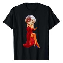 Disco Ball Head Pin-up Girl, Retro Club Vintage Dos Anos 70, S įvairiaspalvis