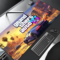 Rockstar Gta Grand Theft Auto Pelės padelis Animacinis Užrakintas kraštas Didelis žaidimų padelis Kompiuterio Žaidėjo Klaviatūros kilimėlis Stalo Pelės padelis PC Stalo Pa 40x80x0.2cm