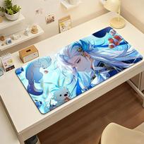 Game Genshin Impact Neuvillette Mouse Pad Computer Laptop Rubber Nonslip Mouse Mat Mousepad Gamers Decoracion Desk Mat SBD400x800x2mm