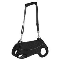 Adjustable Strap Dog Lifting Harness Thicken Handle Breathable Dog Sling Carrier Legs Support With Reflective Stripe (Black,XS) juoda
