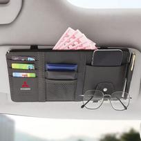 ysbn7 Car Sun Visor Point Type Multi-function Storage Bag For Mitsubishi Outlander Lancer 10 9 ASX RALLIART Eclipse L200 Pajero Goods