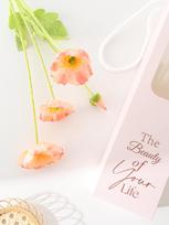 Mother's Day Poppy Gift Box: Faux Flowers for Graduation & Home Decor