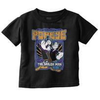 Retro Popeye The Sailor Man Olive Oyl Hippie Toddler Boy Girl Youth T Shirt Tee XXXXL