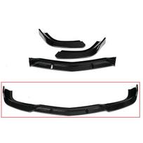 Car Front Bumper Lip Body Kit Spoiler for Mercedes Benz W204 C180 C200 C250 C300 C350 2012-2014 Glossy Black