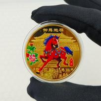40mm Zodiac Horse Commemorative Medal Event Gift 2026 Year Of The Horse Lucky Souvenir Coin Collectible Decoration Metal Crafts
