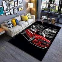 Classic car performance design carpet Yoga living room room decor children's crawling mat doormat area rug games mat 40x60cm