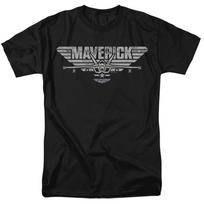 Top Gun: Maverick - Maverick Plane Logo -  Unisex Children's T-shirt - Black 160