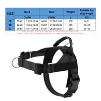Anti Pull Dog Harness Anti-Choke Escape Proof Adjustable No-Pull Dog Harness For Daily Walking Training Weekend Outing Camping (Black,S) juoda
