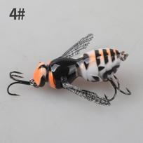Fishing Lure 9g 5 6cm Wasp Imitation Hard Bait with 3 Treble Hooks Realistic Insect Shape Durable Fishing Tackle for Freshwater and Saltwater One Size
