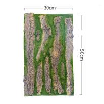 Pasidaryk pats netikra medžio žievė dirbtinio vandens vamzdžio stulpo apdanga simuliacinis augalas žalias augalas žievė patalpoje 30x50cm